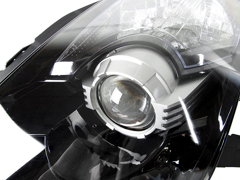 DEPO JDM-Style Black D2S Housing Projector Headlights For 2003