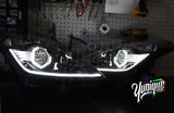 03-09 Nissan 350z BlueGhozt Hex Stage 3 Headlights