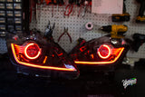 03-09 Nissan 350z BlueGhozt Half Circle Stage 3 Headlights