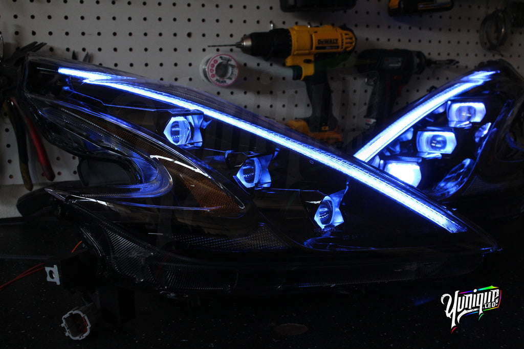 370z Stage 3 Blueghozt XB LED Headlights (set) – Yunique L.E.D
